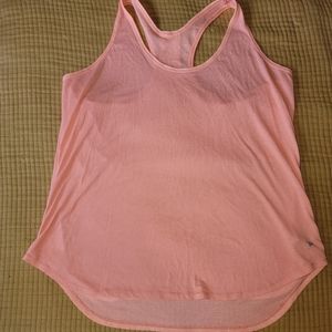 Old Navy Active Go Dry peach mesh athletic racer back tank top